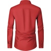 image:imageMens Dress Shirts Long Sleeve Wrinkle Free Business Button Down Shirt  Regular Fit Adjustable Cuffs Spread collar SkinFriendly Casual Easy Care Regular Fit for Wedding Vacation Work OfficeRed