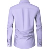 image:imageMens Dress Shirts Long Sleeve Wrinkle Free Business Button Down Shirt  Regular Fit Adjustable Cuffs Spread collar SkinFriendly Casual Easy Care Regular Fit for Wedding Vacation Work OfficeLight Purple