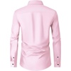 image:imageMens Dress Shirts Long Sleeve Wrinkle Free Business Button Down Shirt  Regular Fit Adjustable Cuffs Spread collar SkinFriendly Casual Easy Care Regular Fit for Wedding Vacation Work OfficePink