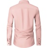 image:imageMens Dress Shirts Long Sleeve Wrinkle Free Business Button Down Shirt  Regular Fit Adjustable Cuffs Spread collar SkinFriendly Casual Easy Care Regular Fit for Wedding Vacation Work OfficeCoral