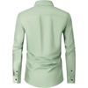 image:imageMens Dress Shirts Long Sleeve Wrinkle Free Business Button Down Shirt  Regular Fit Adjustable Cuffs Spread collar SkinFriendly Casual Easy Care Regular Fit for Wedding Vacation Work OfficeLight Green