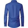 image:imageMens Dress Shirts Long Sleeve Wrinkle Free Business Button Down Shirt  Regular Fit Adjustable Cuffs Spread collar SkinFriendly Casual Easy Care Regular Fit for Wedding Vacation Work OfficeRoyal Blue
