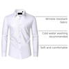 image:imageMens Dress Shirts Long Sleeve Wrinkle Free Business Button Down Shirt  Regular Fit Adjustable Cuffs Spread collar SkinFriendly Casual Easy Care Regular Fit for Wedding Vacation Work OfficeSolid White