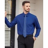image:imageMens Dress Shirts Long Sleeve Wrinkle Free Business Button Down Shirt  Regular Fit Adjustable Cuffs Spread collar SkinFriendly Casual Easy Care Regular Fit for Wedding Vacation Work OfficeRoyal Blue