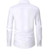image:imageMens Dress Shirts Long Sleeve Wrinkle Free Business Button Down Shirt  Regular Fit Adjustable Cuffs Spread collar SkinFriendly Casual Easy Care Regular Fit for Wedding Vacation Work OfficeSolid White