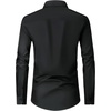 image:imageMens Dress Shirts Long Sleeve Wrinkle Free Business Button Down Shirt  Regular Fit Adjustable Cuffs Spread collar SkinFriendly Casual Easy Care Regular Fit for Wedding Vacation Work OfficeBlack
