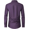 image:imageMens Dress Shirts Long Sleeve Wrinkle Free Business Button Down Shirt  Regular Fit Adjustable Cuffs Spread collar SkinFriendly Casual Easy Care Regular Fit for Wedding Vacation Work OfficePurple