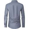 image:imageMens Dress Shirts Long Sleeve Wrinkle Free Business Button Down Shirt  Regular Fit Adjustable Cuffs Spread collar SkinFriendly Casual Easy Care Regular Fit for Wedding Vacation Work OfficeGrey