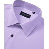 image:imageMens Dress Shirts Long Sleeve Wrinkle Free Business Button Up Shirts  Non Iron Stretch Spread Collar Regular Fit for Business Casual Wedding Office Workwear Dinners Funeral Formal OccasionLavender