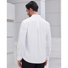 image:imageMens Dress Shirts Long Sleeve Wrinkle Free Business Button Up Shirts  Non Iron Stretch Spread Collar Regular Fit for Business Casual Wedding Office Workwear Dinners Funeral Formal OccasionAll White