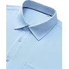 image:imageMens Dress Shirts Stretch Long Sleeve Wrinkle Free Work Button Down Shirt  Business Formal Office Wedding Stretch Cotton Solid Fabric To Easy Care  Breathable Comfortable Spread Collar Regular FitLight Blue