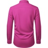 image:imageMens Dress Shirts Stretch Long Sleeve Wrinkle Free Work Button Down Shirt  Business Formal Office Wedding Stretch Cotton Solid Fabric To Easy Care  Breathable Comfortable Spread Collar Regular FitRose Pink