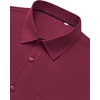 image:imageMens Dress Shirts Stretch Long Sleeve Wrinkle Free Work Button Down Shirt  Business Formal Office Wedding Stretch Cotton Solid Fabric To Easy Care  Breathable Comfortable Spread Collar Regular FitBurgundy