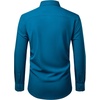image:imageMens Dress Shirts Stretch Long Sleeve Wrinkle Free Work Button Down Shirt  Business Formal Office Wedding Stretch Cotton Solid Fabric To Easy Care  Breathable Comfortable Spread Collar Regular FitPeacock Blue