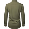 image:imageMens Dress Shirts Stretch Long Sleeve Wrinkle Free Work Button Down Shirt  Business Formal Office Wedding Stretch Cotton Solid Fabric To Easy Care  Breathable Comfortable Spread Collar Regular FitOlive Green