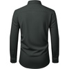 image:imageMens Dress Shirts Stretch Long Sleeve Wrinkle Free Work Button Down Shirt  Business Formal Office Wedding Stretch Cotton Solid Fabric To Easy Care  Breathable Comfortable Spread Collar Regular FitCharcoal