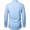 image:imageMens Dress Shirts Stretch Long Sleeve Wrinkle Free Work Button Down Shirt  Business Formal Office Wedding Stretch Cotton Solid Fabric To Easy Care  Breathable Comfortable Spread Collar Regular FitLight Blue