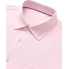 image:imageMens Dress Shirts Stretch Long Sleeve Wrinkle Free Work Button Down Shirt  Business Formal Office Wedding Stretch Cotton Solid Fabric To Easy Care  Breathable Comfortable Spread Collar Regular FitPink