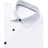 image:imageMens Dress Shirts Stretch Long Sleeve Wrinkle Free Work Button Down Shirt  Business Formal Office Wedding Stretch Cotton Solid Fabric To Easy Care  Breathable Comfortable Spread Collar Regular FitWhite Black