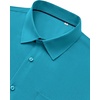 image:imageMens Dress Shirts Stretch Long Sleeve Wrinkle Free Work Button Down Shirt  Business Formal Office Wedding Stretch Cotton Solid Fabric To Easy Care  Breathable Comfortable Spread Collar Regular FitTurquoise