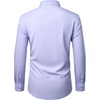 image:imageMens Dress Shirts Stretch Long Sleeve Wrinkle Free Work Button Down Shirt  Business Formal Office Wedding Stretch Cotton Solid Fabric To Easy Care  Breathable Comfortable Spread Collar Regular FitLight Purple