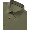 image:imageMens Dress Shirts Stretch Long Sleeve Wrinkle Free Work Button Down Shirt  Business Formal Office Wedding Stretch Cotton Solid Fabric To Easy Care  Breathable Comfortable Spread Collar Regular FitOlive Green