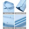 image:imageMens Dress Shirts Wrinkle Free Stretch Long Sleeve Shirt Business Casual  wrinkle free stretch  breathable comfortable  spread collar regular fit  can be worn yearround  business meeting weddingBlue