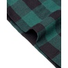 image:imageMens Flannel Pajama Pants Plaid Heavyweight Cotton PJs Bottoms Sleepwear  Soft Cozy with Pockets Elastic Waistband Drawstring Adjustable Length Casual Checkered Lounge Pant for Home Holiday DailyGreen Black