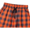 image:imageMens Flannel Pajama Pants Plaid Heavyweight Cotton PJs Bottoms Sleepwear  Soft Cozy with Pockets Elastic Waistband Drawstring Adjustable Length Casual Checkered Lounge Pant for Home Holiday DailyOrange Grey