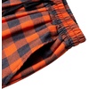 image:imageMens Flannel Pajama Pants Plaid Heavyweight Cotton PJs Bottoms Sleepwear  Soft Cozy with Pockets Elastic Waistband Drawstring Adjustable Length Casual Checkered Lounge Pant for Home Holiday DailyOrange Grey