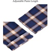 image:imageMens Flannel Pajama Pants Plaid Heavyweight Cotton PJs Bottoms Sleepwear  Soft Cozy with Pockets Elastic Waistband Drawstring Adjustable Length Casual Checkered Lounge Pant for Home Holiday DailyDark Blue