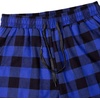 image:imageMens Flannel Pajama Pants Plaid Heavyweight Cotton PJs Bottoms Sleepwear  Soft Cozy with Pockets Elastic Waistband Drawstring Adjustable Length Casual Checkered Lounge Pant for Home Holiday DailyBlue Black