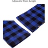 image:imageMens Flannel Pajama Pants Plaid Heavyweight Cotton PJs Bottoms Sleepwear  Soft Cozy with Pockets Elastic Waistband Drawstring Adjustable Length Casual Checkered Lounge Pant for Home Holiday DailyBlue Black