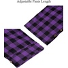 image:imageMens Flannel Pajama Pants Plaid Heavyweight Cotton PJs Bottoms Sleepwear  Soft Cozy with Pockets Elastic Waistband Drawstring Adjustable Length Casual Checkered Lounge Pant for Home Holiday DailyPurple