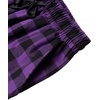 image:imageMens Flannel Pajama Pants Plaid Heavyweight Cotton PJs Bottoms Sleepwear  Soft Cozy with Pockets Elastic Waistband Drawstring Adjustable Length Casual Checkered Lounge Pant for Home Holiday DailyPurple