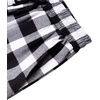 image:imageMens Flannel Pajama Pants Plaid Heavyweight Cotton PJs Bottoms Sleepwear  Soft Cozy with Pockets Elastic Waistband Drawstring Adjustable Length Casual Checkered Lounge Pant for Home Holiday DailyWhite Black