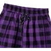 image:imageMens Flannel Pajama Pants Plaid Heavyweight Cotton PJs Bottoms Sleepwear  Soft Cozy with Pockets Elastic Waistband Drawstring Adjustable Length Casual Checkered Lounge Pant for Home Holiday DailyPurple