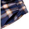 image:imageMens Flannel Pajama Pants Plaid Heavyweight Cotton PJs Bottoms Sleepwear  Soft Cozy with Pockets Elastic Waistband Drawstring Adjustable Length Casual Checkered Lounge Pant for Home Holiday DailyDark Blue