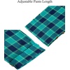image:imageMens Flannel Pajama Pants Plaid Heavyweight Cotton PJs Bottoms Sleepwear  Soft Cozy with Pockets Elastic Waistband Drawstring Adjustable Length Casual Checkered Lounge Pant for Home Holiday DailyGreen Navy