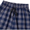 image:imageMens Flannel Pajama Pants Plaid Heavyweight Cotton PJs Bottoms Sleepwear  Soft Cozy with Pockets Elastic Waistband Drawstring Adjustable Length Casual Checkered Lounge Pant for Home Holiday DailyGrey Navy
