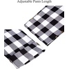 image:imageMens Flannel Pajama Pants Plaid Heavyweight Cotton PJs Bottoms Sleepwear  Soft Cozy with Pockets Elastic Waistband Drawstring Adjustable Length Casual Checkered Lounge Pant for Home Holiday DailyWhite Black