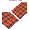 image:imageMens Flannel Pajama Pants Plaid Heavyweight Cotton PJs Bottoms Sleepwear  Soft Cozy with Pockets Elastic Waistband Drawstring Adjustable Length Casual Checkered Lounge Pant for Home Holiday DailyOrange Grey