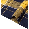 image:imageMens Flannel Pajama Pants Plaid Heavyweight Cotton PJs Bottoms Sleepwear  Soft Cozy with Pockets Elastic Waistband Drawstring Adjustable Length Casual Checkered Lounge Pant for Home Holiday DailyYellow Navy