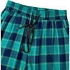 image:imageMens Flannel Pajama Pants Plaid Heavyweight Cotton PJs Bottoms Sleepwear  Soft Cozy with Pockets Elastic Waistband Drawstring Adjustable Length Casual Checkered Lounge Pant for Home Holiday DailyGreen Navy