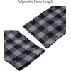 image:imageMens Flannel Pajama Pants Plaid Heavyweight Cotton PJs Bottoms Sleepwear  Soft Cozy with Pockets Elastic Waistband Drawstring Adjustable Length Casual Checkered Lounge Pant for Home Holiday DailyGrey Black