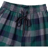 image:imageMens Flannel Pajama Pants Plaid Heavyweight Cotton PJs Bottoms Sleepwear  Soft Cozy with Pockets Elastic Waistband Drawstring Adjustable Length Casual Checkered Lounge Pant for Home Holiday DailyGreen Grey