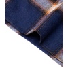 image:imageMens Flannel Pajama Pants Plaid Heavyweight Cotton PJs Bottoms Sleepwear  Soft Cozy with Pockets Elastic Waistband Drawstring Adjustable Length Casual Checkered Lounge Pant for Home Holiday DailyDark Blue