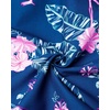 image:imageMens Hawaiian Shirt Summer Beach Casual Short Sleeve Button Down Shirts  Aloha Tropical Print Cuban Collar Relaxed Fit for Vacation Beach Party Luau Cruise Holiday Summer Outdoor WeddingNavy Rosy
