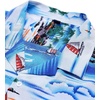 image:imageMens Hawaiian Shirt Summer Beach Casual Short Sleeve Button Down Shirts  Aloha Tropical Print Cuban Collar Relaxed Fit for Vacation Beach Party Luau Cruise Holiday Summer Outdoor WeddingBlue Sky