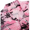 image:imageMens Hawaiian Shirt Summer Beach Casual Short Sleeve Button Down Shirts  Aloha Tropical Print Cuban Collar Relaxed Fit for Vacation Beach Party Luau Cruise Holiday Summer Outdoor WeddingPink Beach